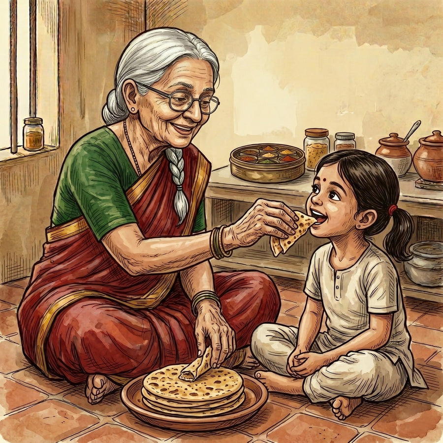 Ghee Paratha Finish with Nani Namak
